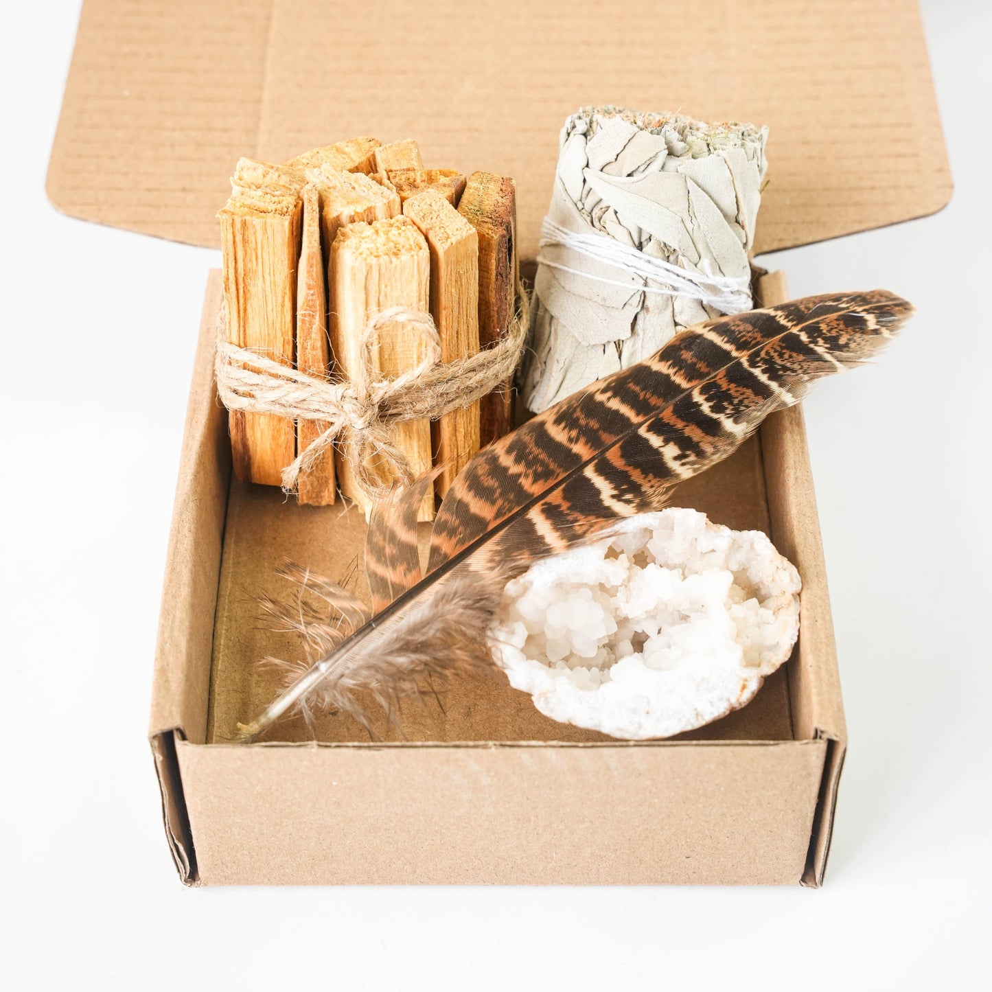 White Sage & Palo Santo Smudging Kit