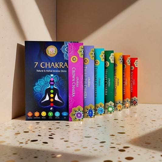 Seven Chakra Incense Sticks Set