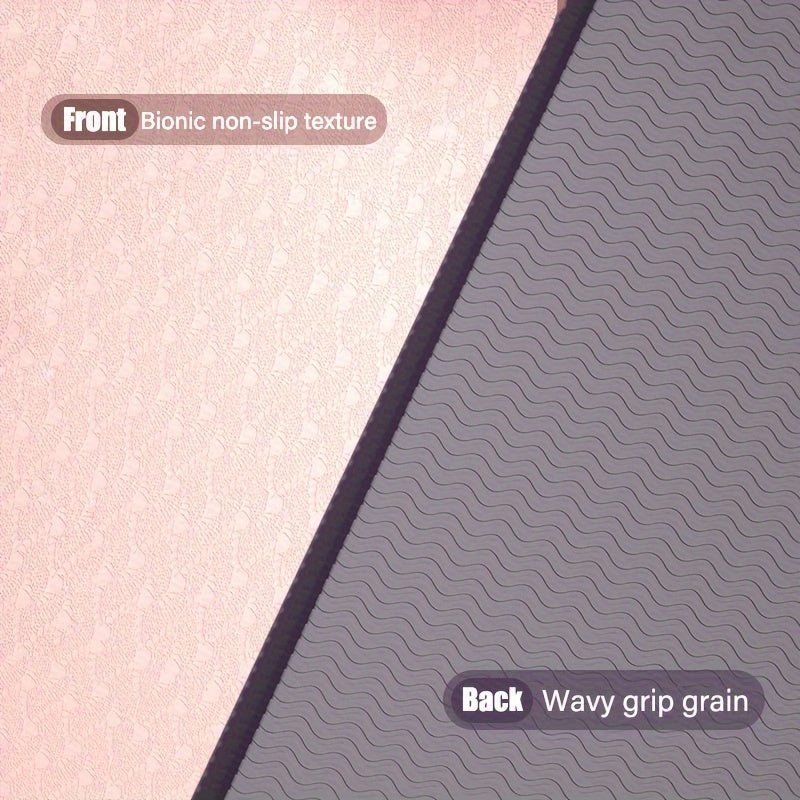 Esterilla de yoga y pilates antideslizante de TPE, accesorio de fitness para el hogar, 1 unidad